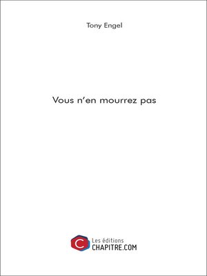 cover image of Vous n'en mourrez pas